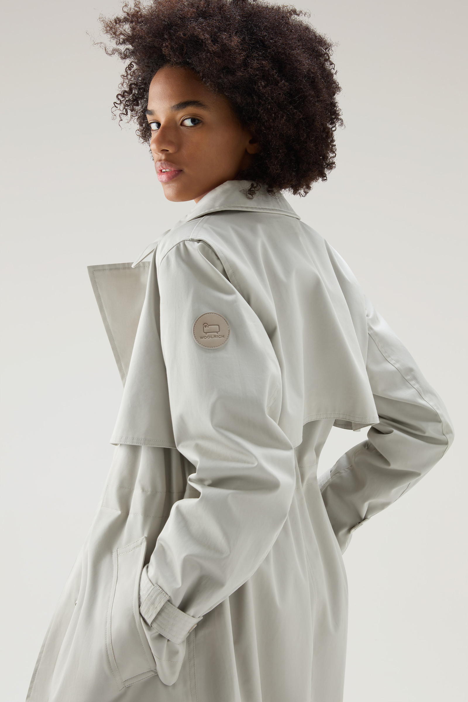 Trenchcoat Havice aus reiner Baumwolle weiß photo 4 | Woolrich