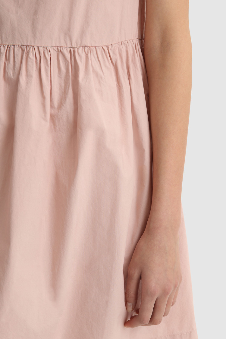 Robe en popeline à mancherons