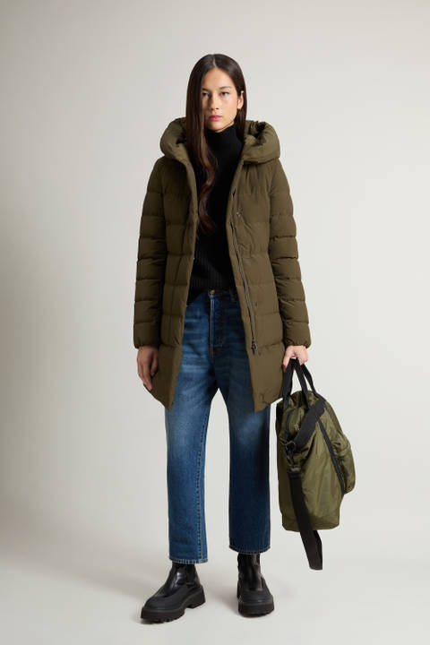 Puffy Prescott Parka aus Urban Touch Grün | Woolrich