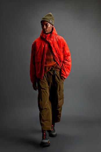 Olmetex Ripstop Nylon Jacket with Camouflage Motif by Todd Snyder Orange photo 1 | Woolrich
