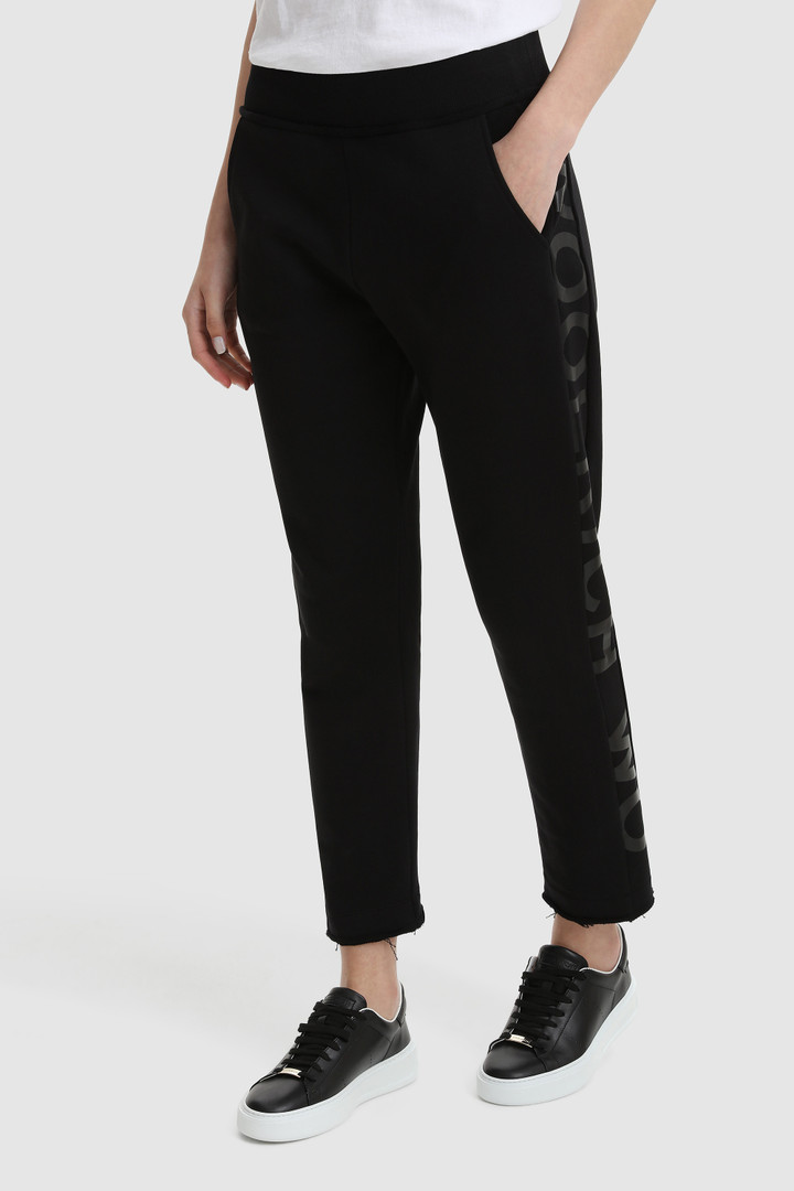 Pantalones de felpa con logotipo estampado