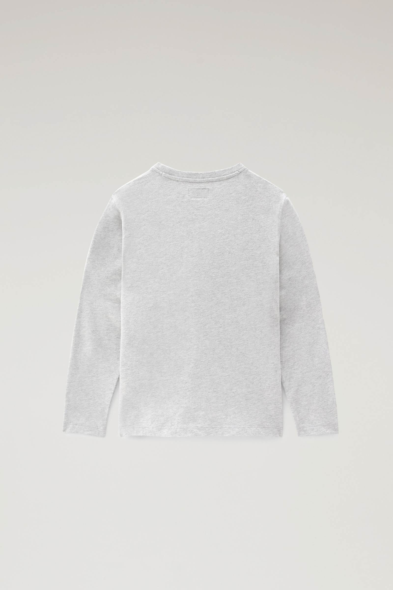 T-shirt Flag en coton à manches longues pour garçon grey photo 2 | Woolrich