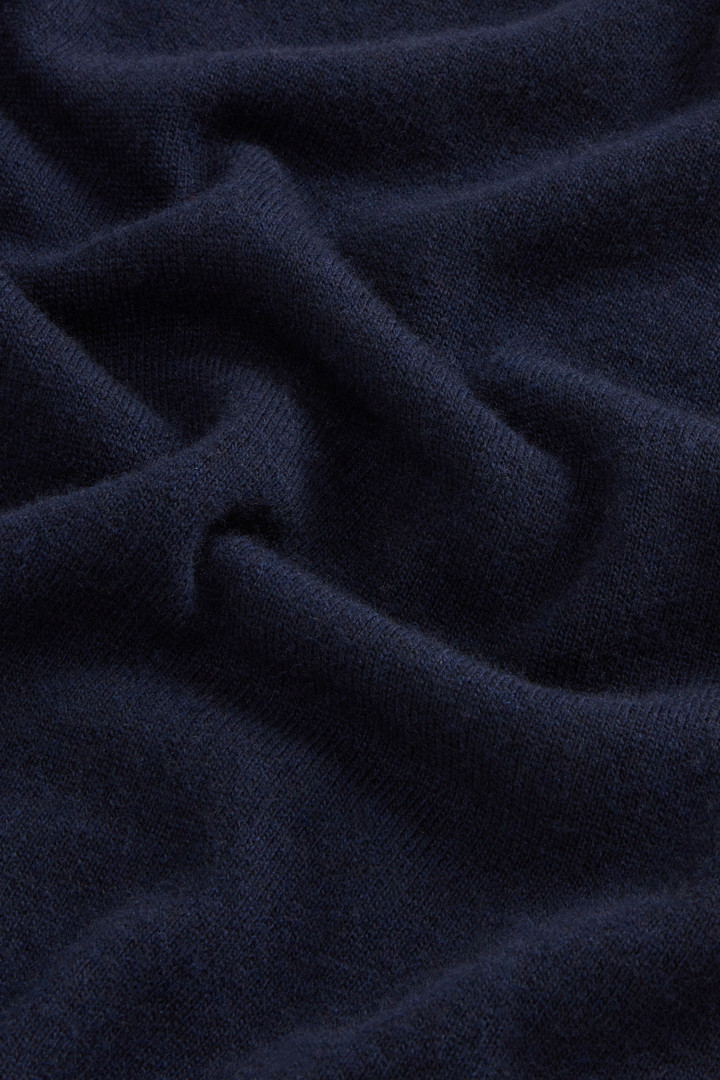 Turtleneck Sweater in Virgin Wool and Cashmere Blend Blue photo 6 | Woolrich