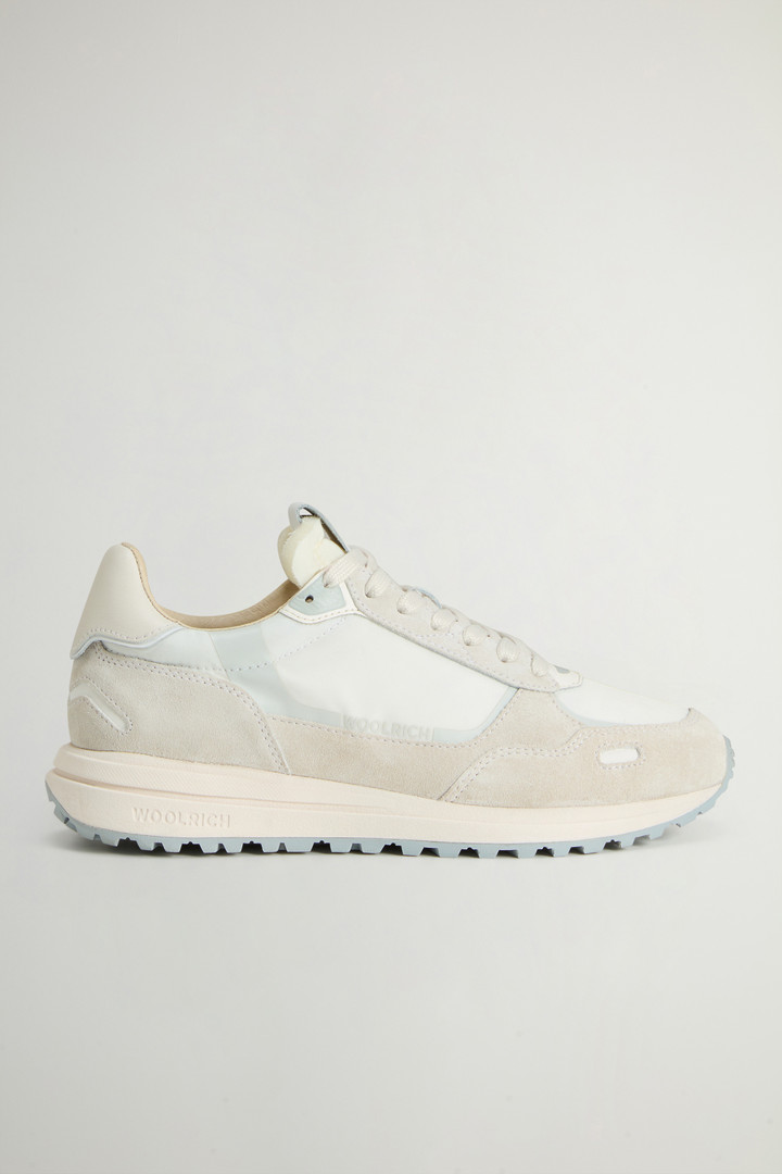 Retro Sneakers in Nylon with Leather and Suede Details White photo 1 | Woolrich