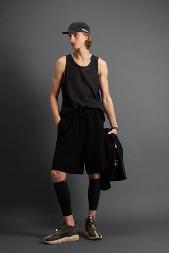 Ribbed Pure Cotton Shorts by Todd Snyder Black | Woolrich