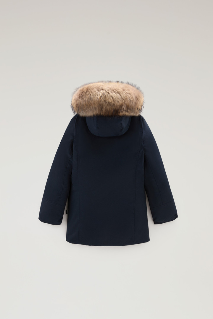 Girls' Arctic Parka with Detachable Fur Trim Blue photo 2 | Woolrich