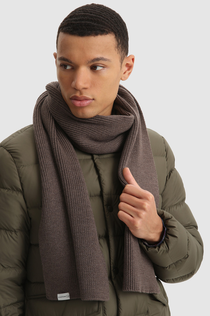 Ribbed virgin wool Scarf