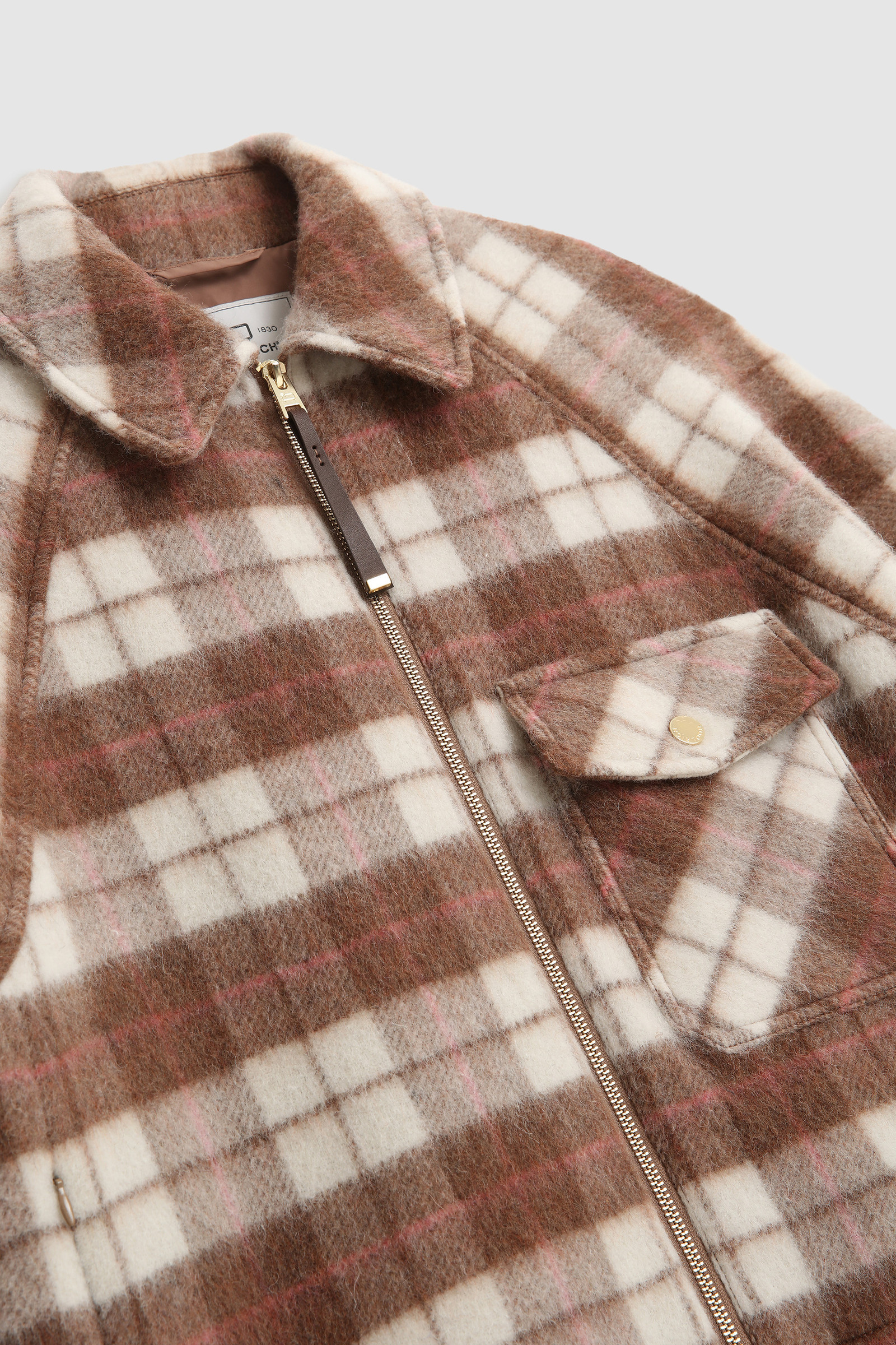 Cozy Wool Overshirt Brown photo 8 | Woolrich