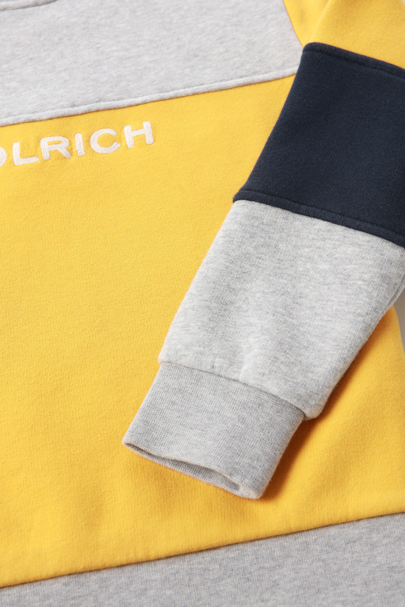 Color-Block Sweatshirt van puur katoen voor jongens geel photo 4 | Woolrich