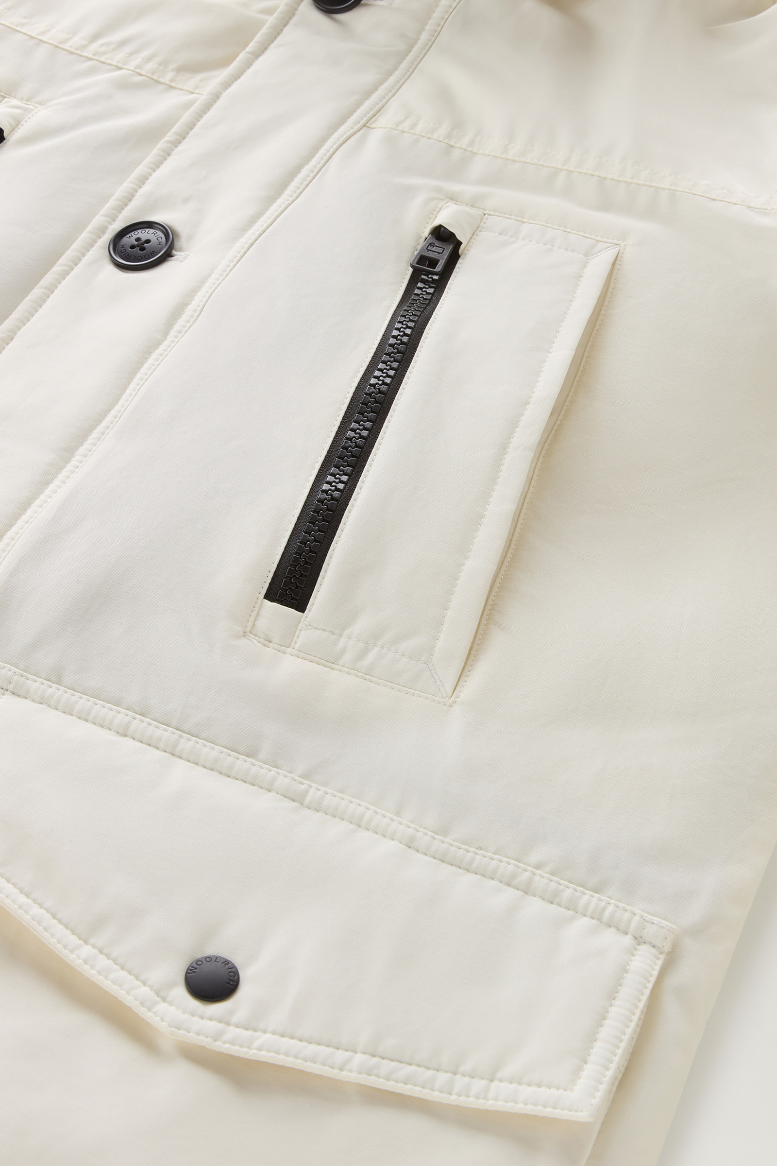Arctic Parka Evolution en Ramar Cloth blanc photo 9 | Woolrich
