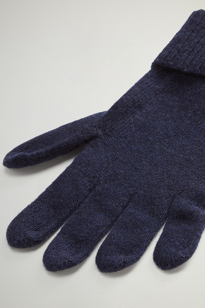 Merino Virgin Wool-Blend Gloves Blue photo 2 | Woolrich