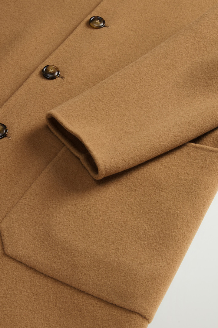 Coat in Pure Virgin Wool Beige photo 7 | Woolrich