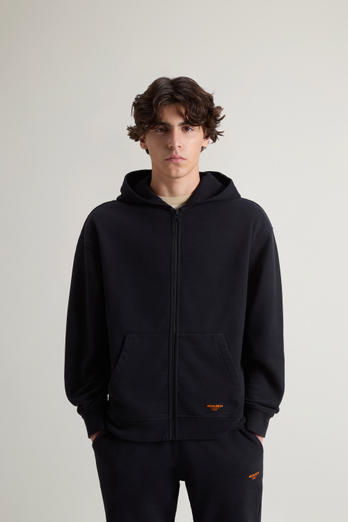 Hoodie voor jongens van puur geborsteld katoen Zwart photo 1 | Woolrich