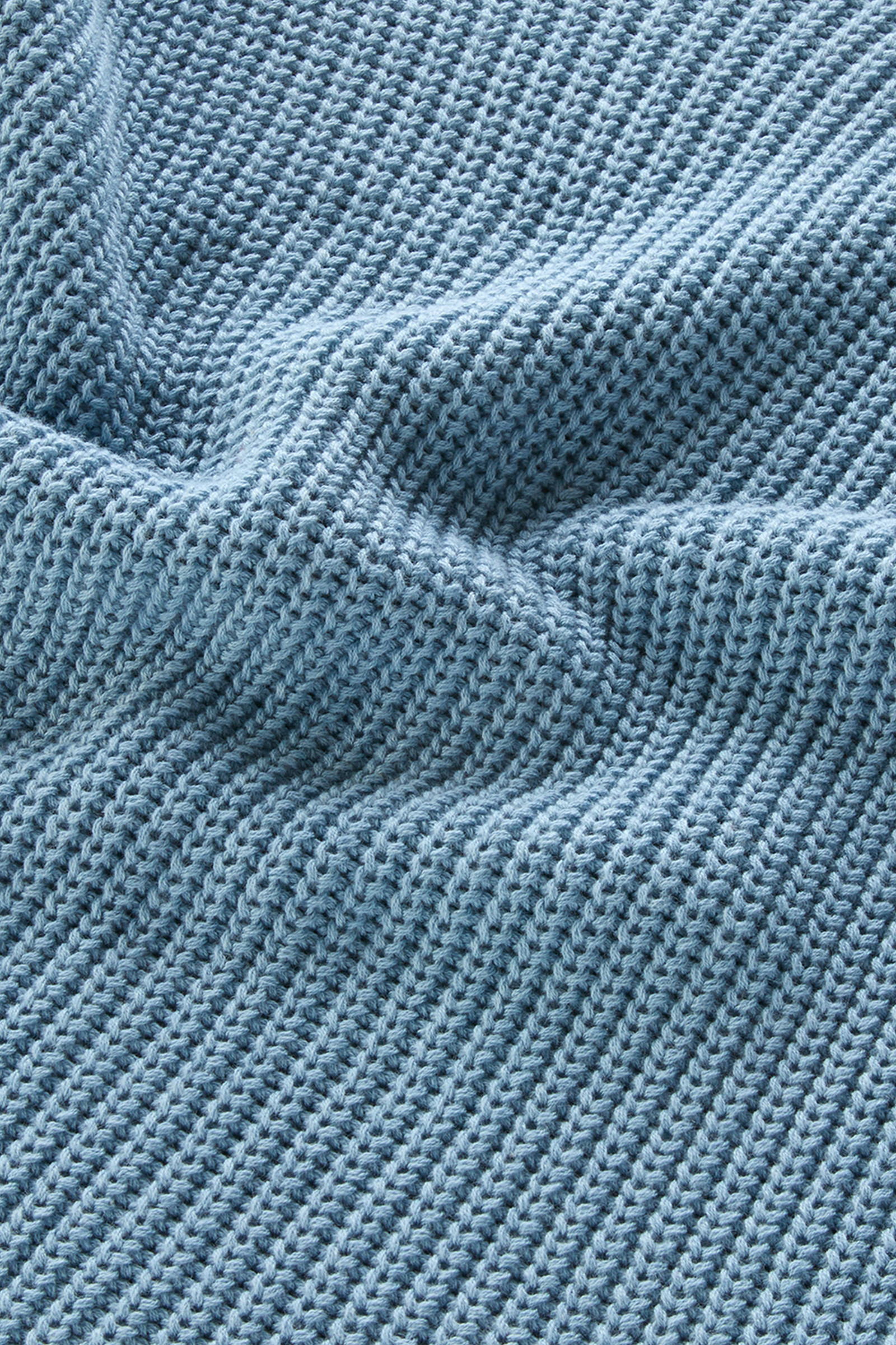 T-shirt à col ras-du-cou en pur coton teint en pièce naturellement bleu photo 8 | Woolrich