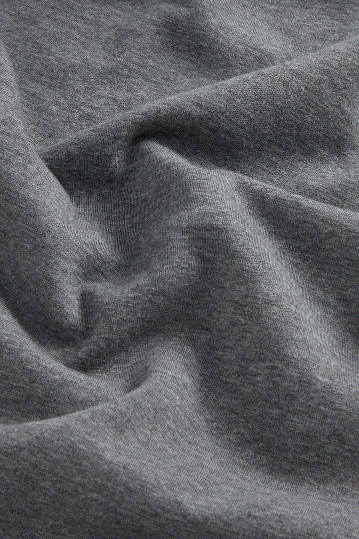 Hooded Sweatshirt in Cotton-Blend Interlock Gray photo 6 | Woolrich