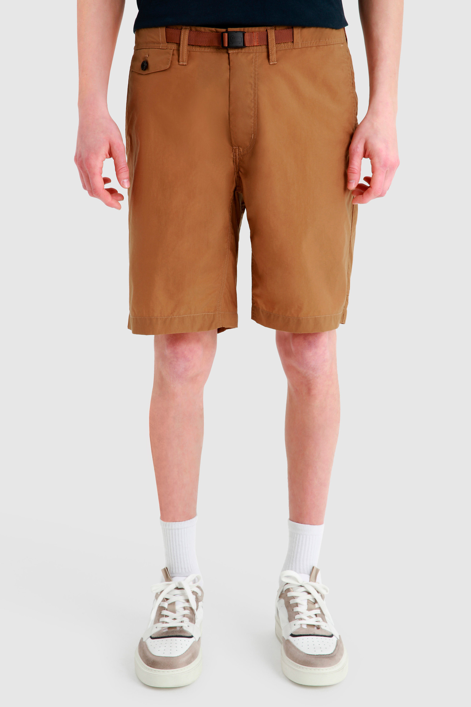 Brook Line Shorts Brown | Woolrich