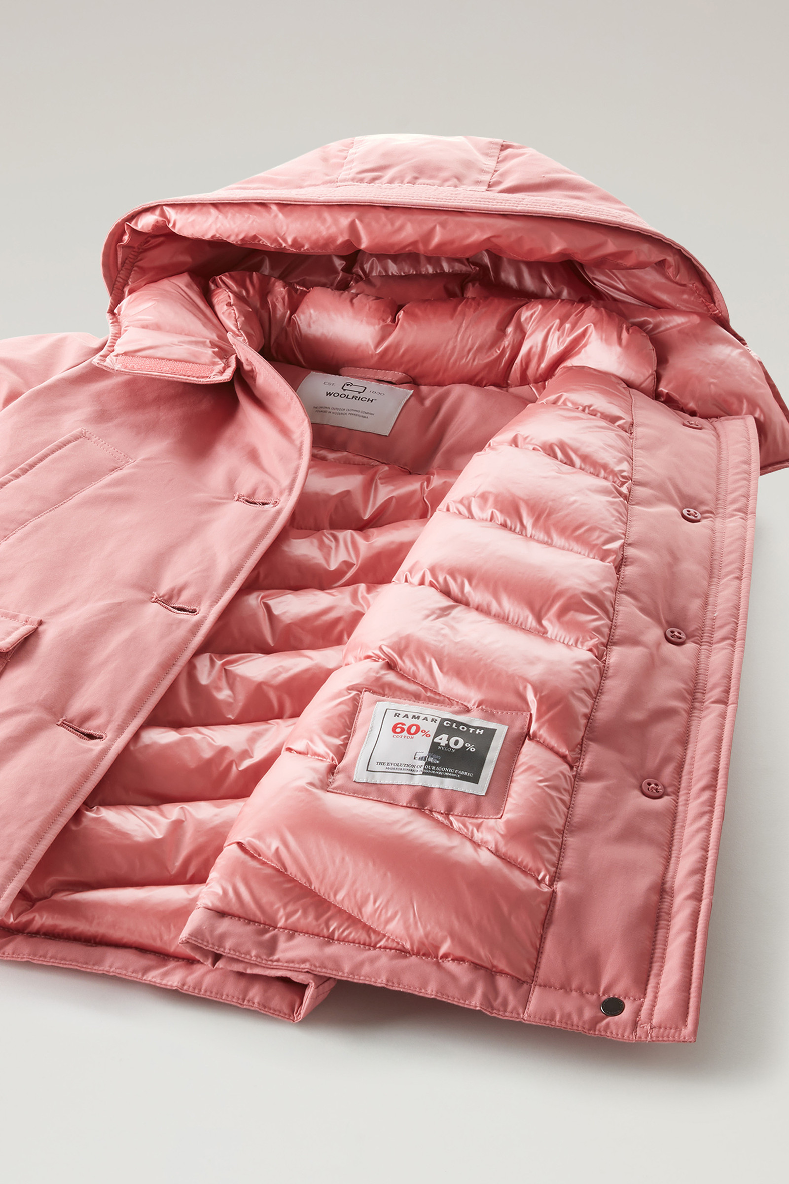 with Pink Parka Arctic Satin | in Woolrich USA Ramar Girl\'s Cloth Details
