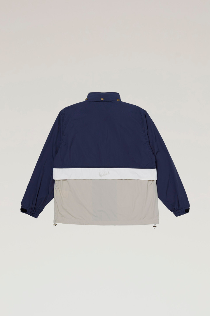 Veste en nylon Ripstop à capuche pliable Bleu photo 2 | Woolrich