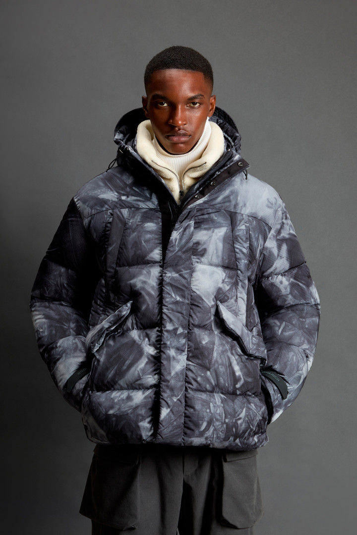 Down Jacket in Ripstop Fabric by Todd Snyder Gray photo 1 | Woolrich