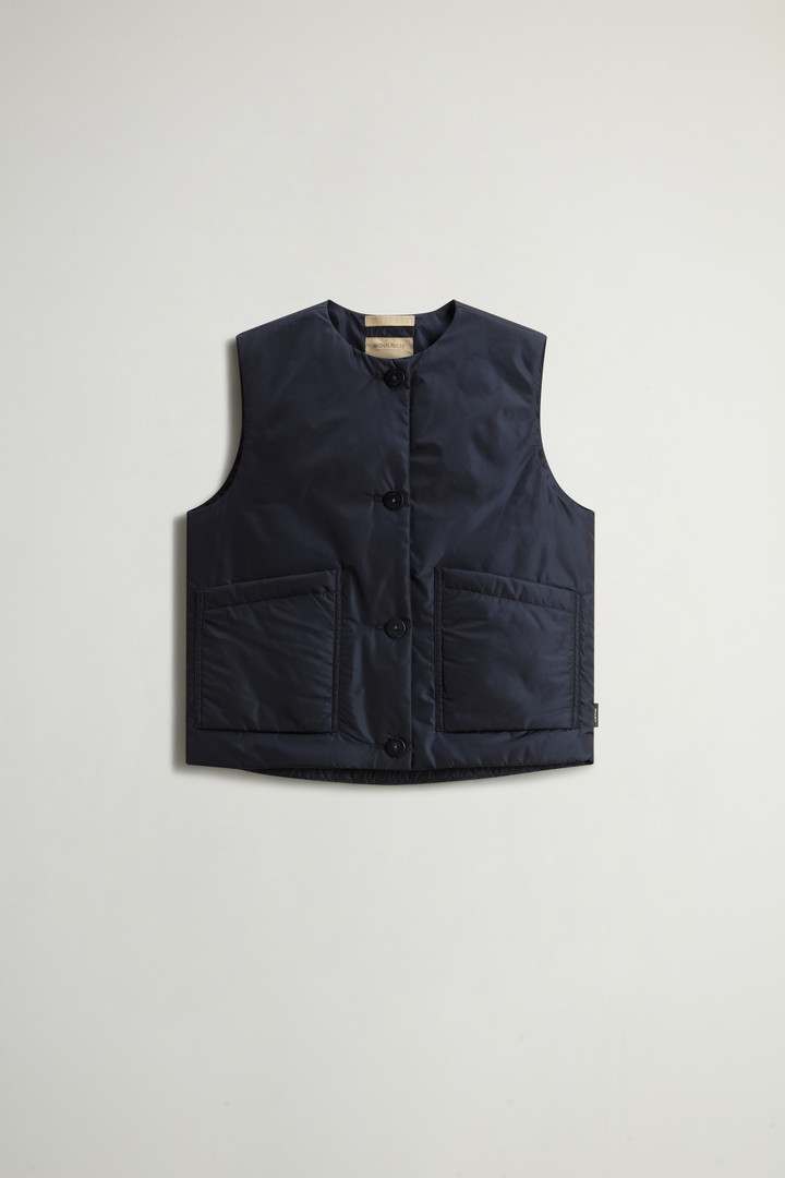 Crewneck Nylon Vest Blue photo 1 | Woolrich