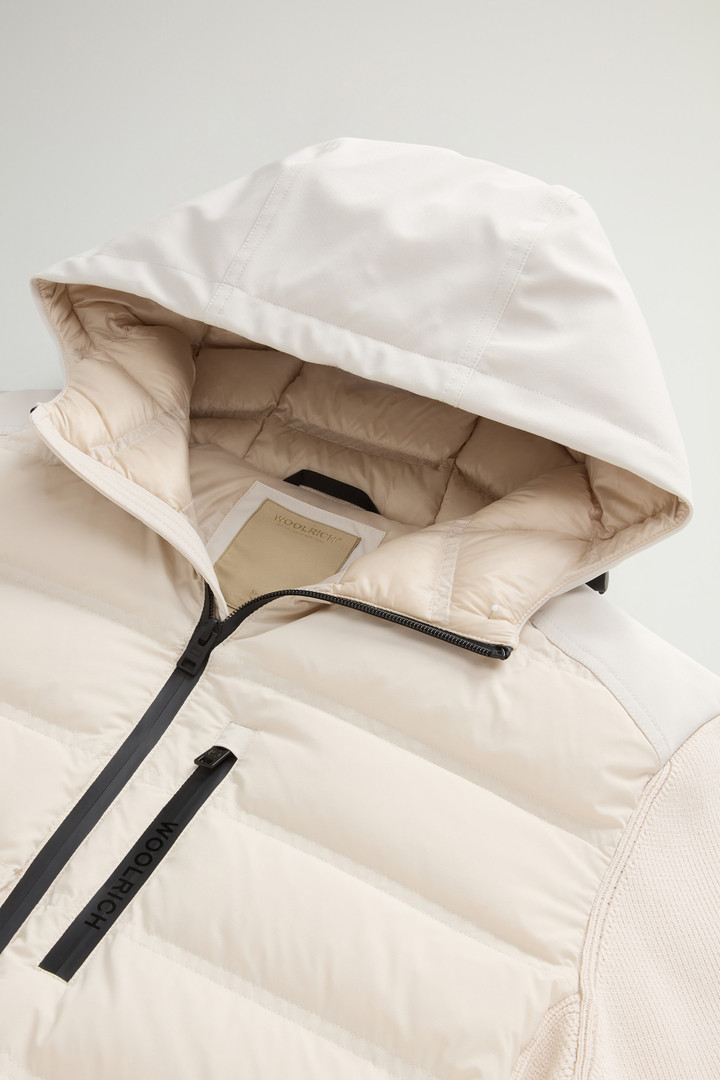 Bering Hybrid Jacket in Stretch Nylon with Matte Finish White photo 6 | Woolrich