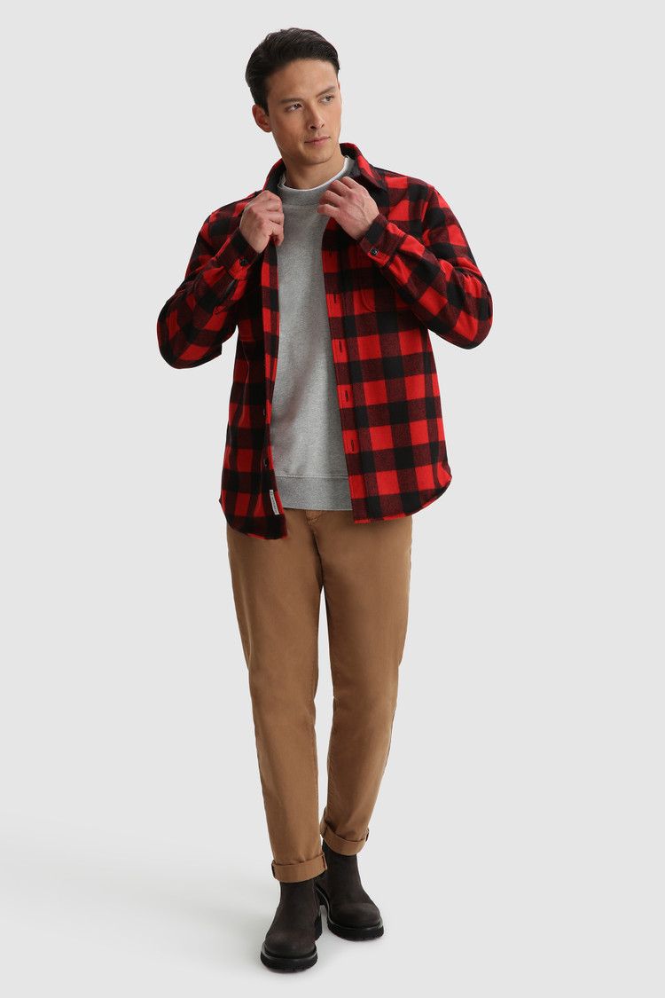 Camisa Alaskan Melton de lana italiana reciclada