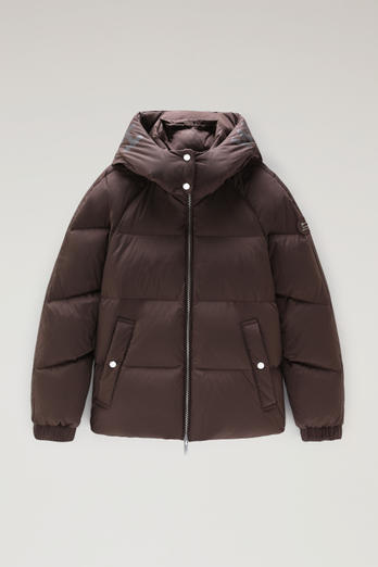 Alsea Short Down Jacket with Detachable Hood Brown photo 1 | Woolrich