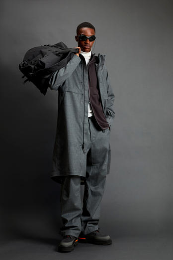 Mantel van Italiaanse scheerwol met capuchon by Todd Snyder Grijs photo 1 | Woolrich
