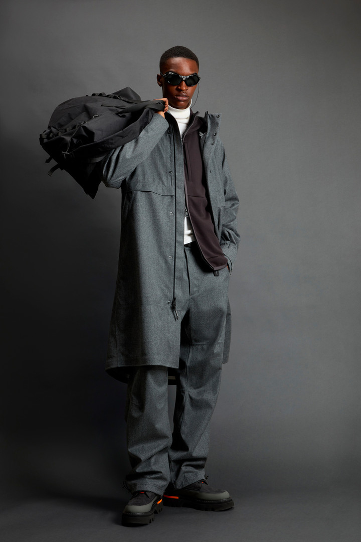 Mantel van Italiaanse scheerwol met capuchon by Todd Snyder Grijs photo 2 | Woolrich