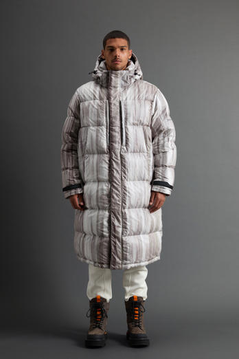 Olmetex Nylon Parka with Tie-Dye Motif by Todd Snyder Gray | Woolrich