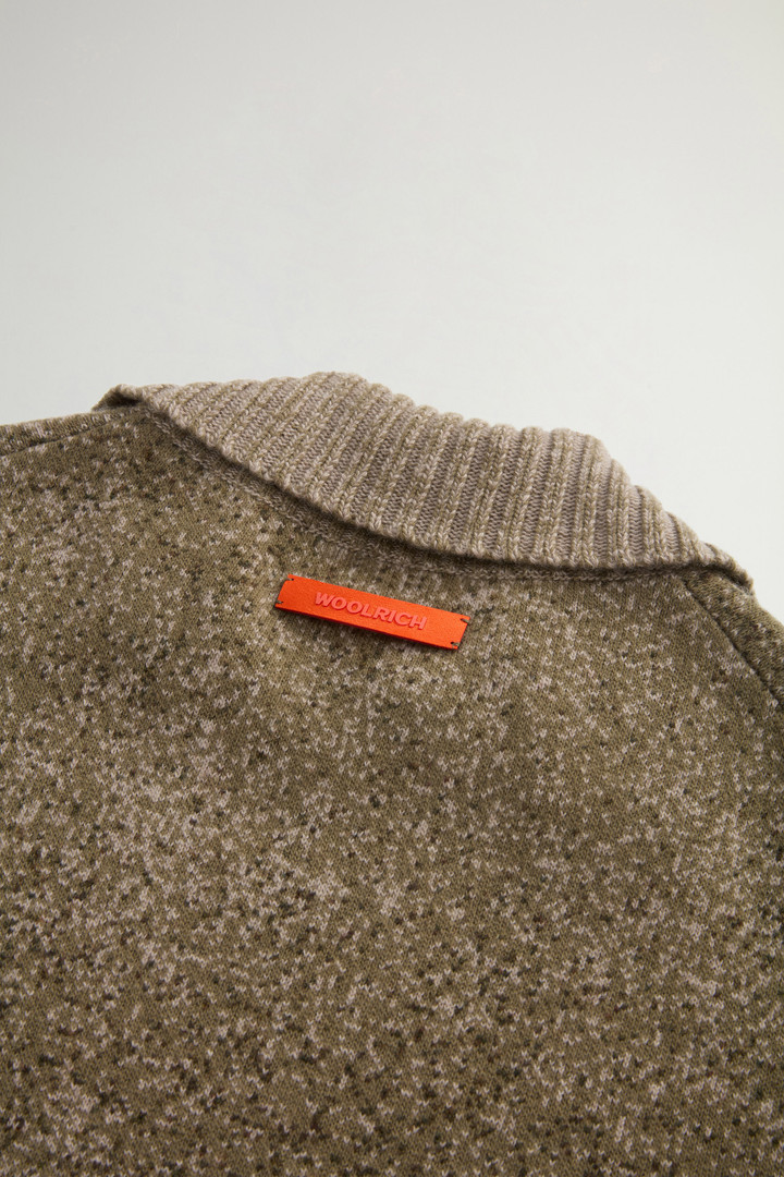 Sweater in Pure Virgin Wool with Jacquard Detailing by Todd Snyder Green photo 6 | Woolrich