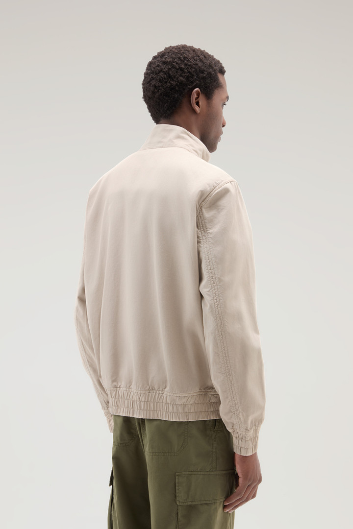 Bomber Jacket in Cotton-Linen Blend Beige photo 3 | Woolrich