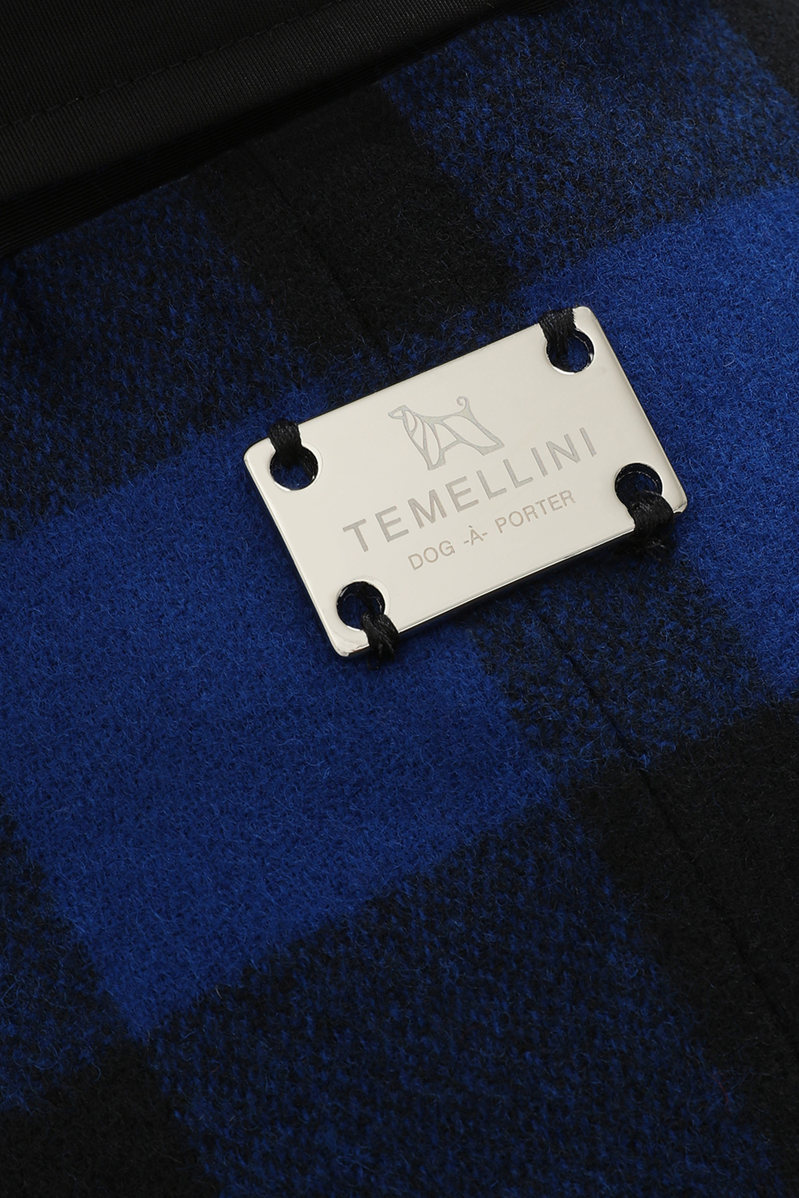 Temellini / Woolrich Overshirt Buffalo-Karomuster für großen Hund blau photo 7 | Woolrich