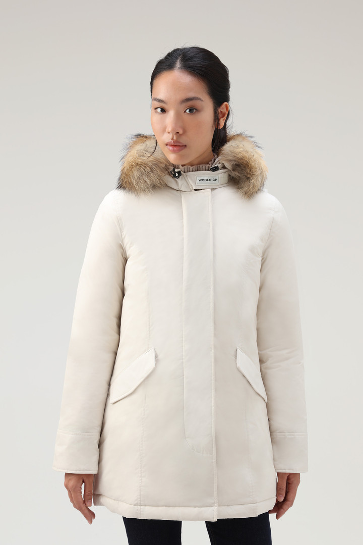 Woolrich Women Arctic Parka in Urban Touch with Detachable Fur White Size XL