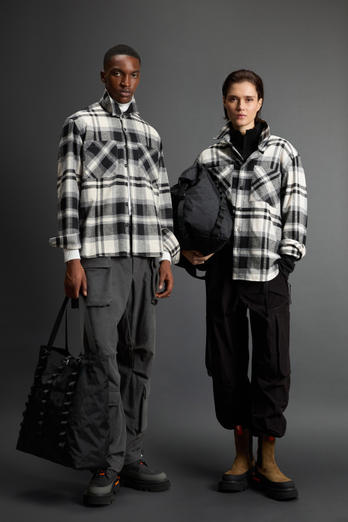 Checked Shirt in Cotton-Blend Flannel by Todd Snyder Multicolor photo 1 | Woolrich