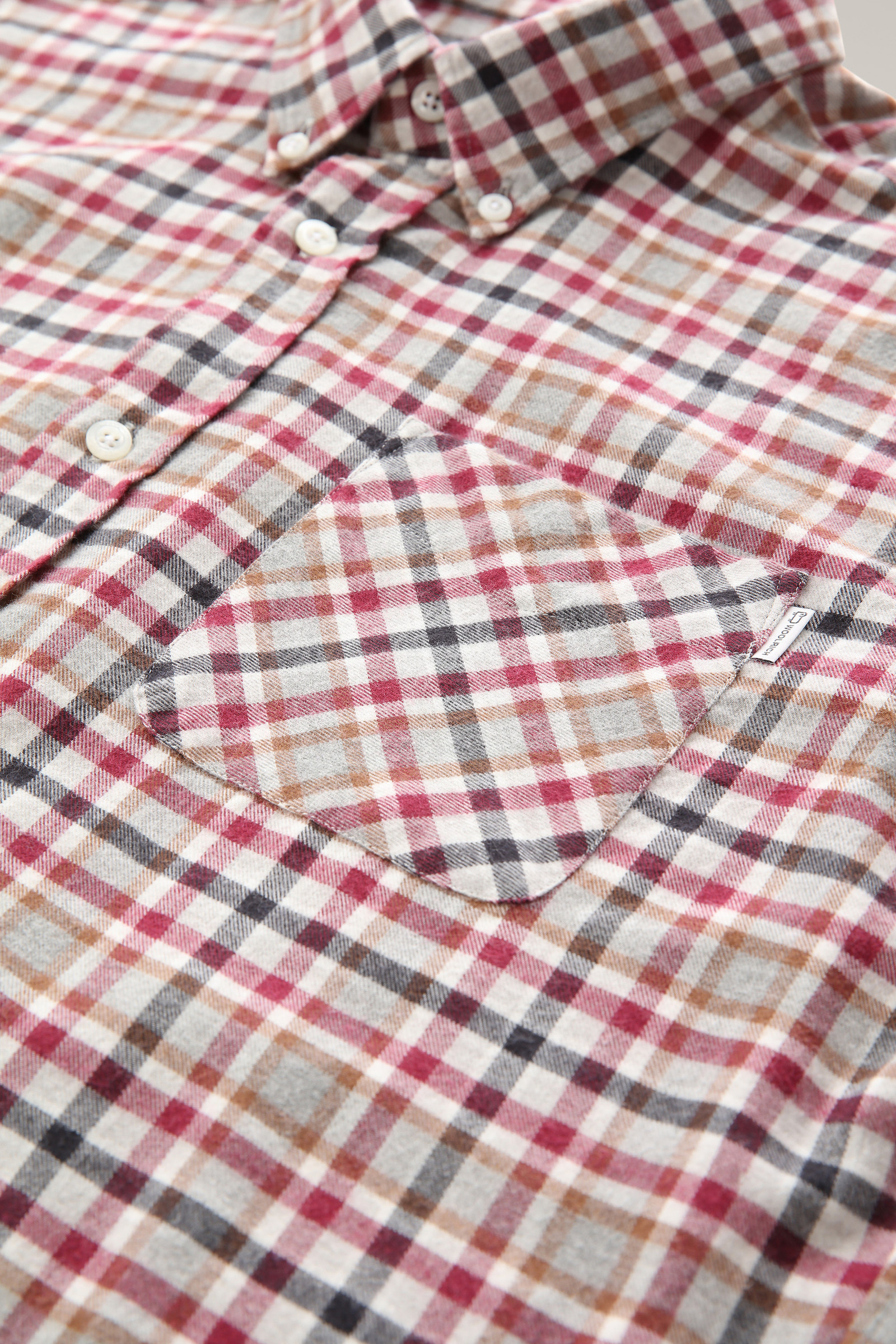 Checked Shirt in Wool Blend Flannel Red photo 7 | Woolrich