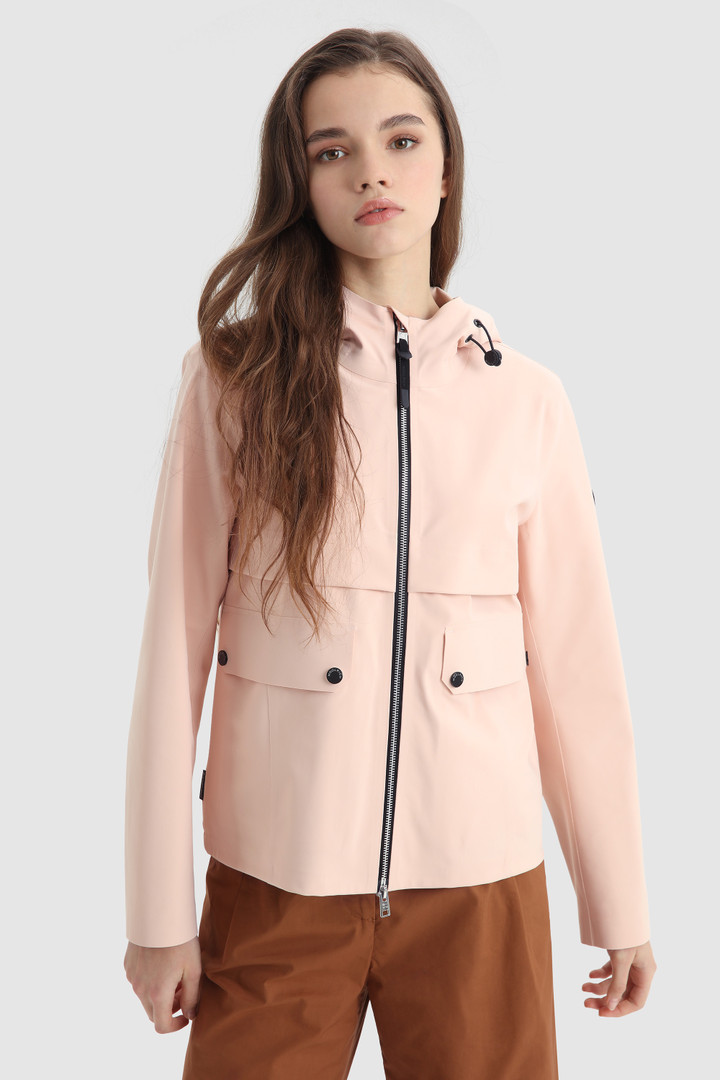 Jacke Pequea aus Stretch-Jersey Rosa | Woolrich