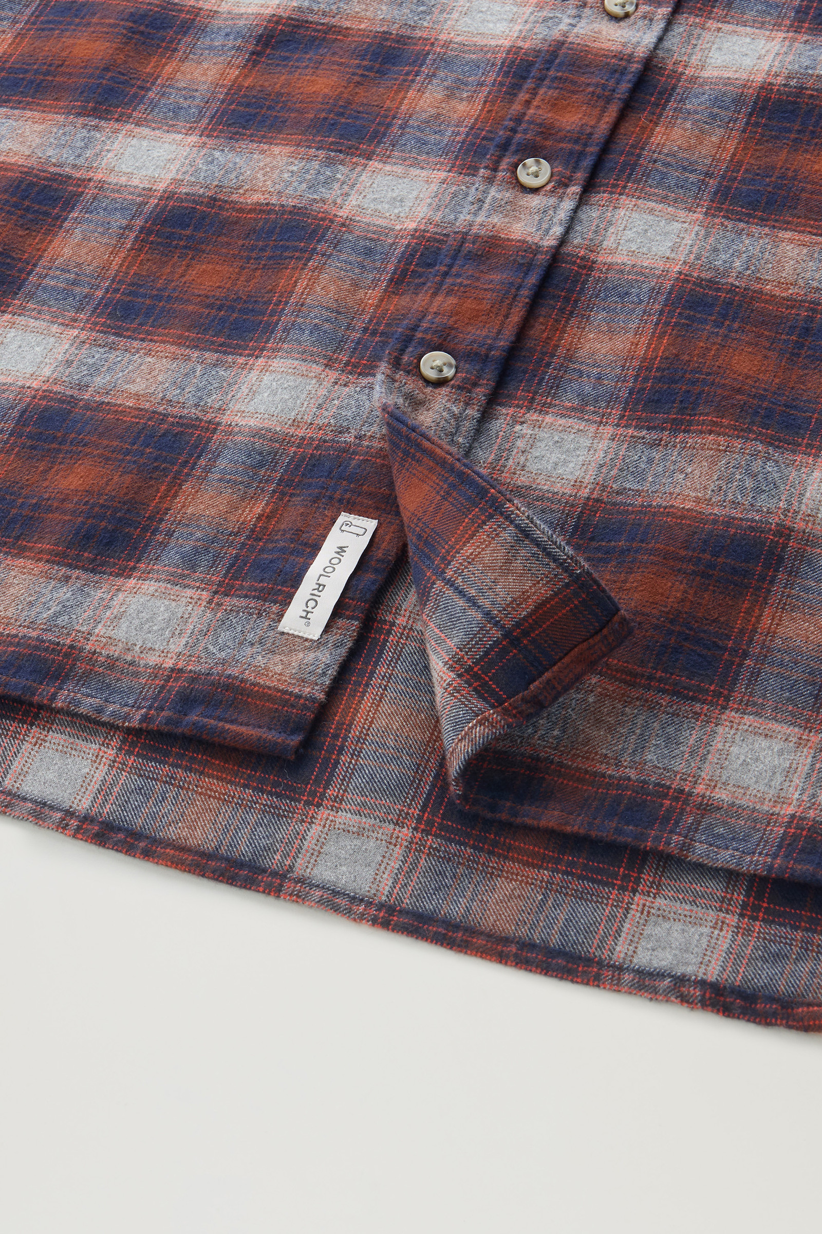 Traditionelles Karoshirt aus Flanell orange photo 8 | Woolrich