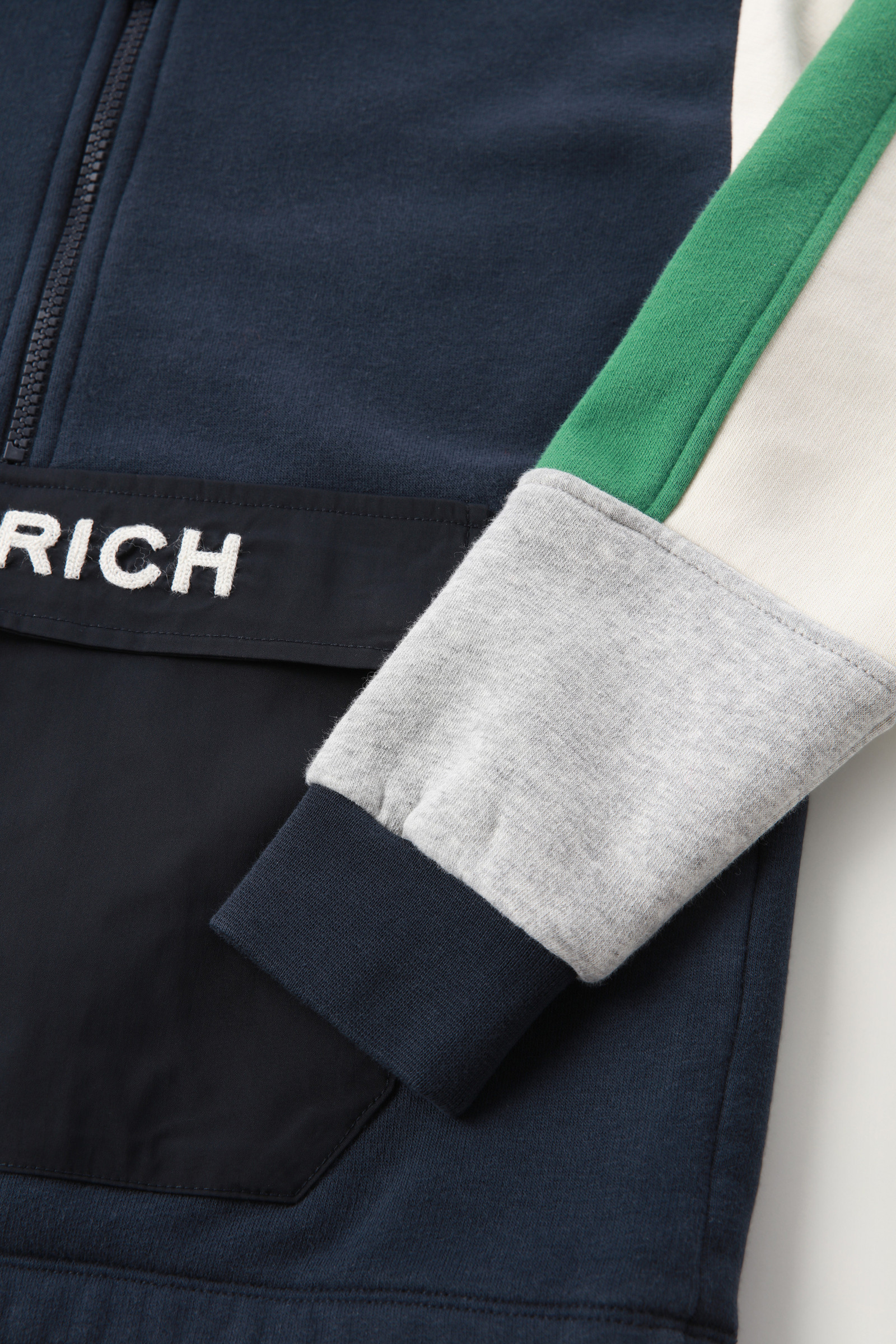 Color-Block Sweatshirt für Jungen aus Baumwolle blau photo 4 | Woolrich