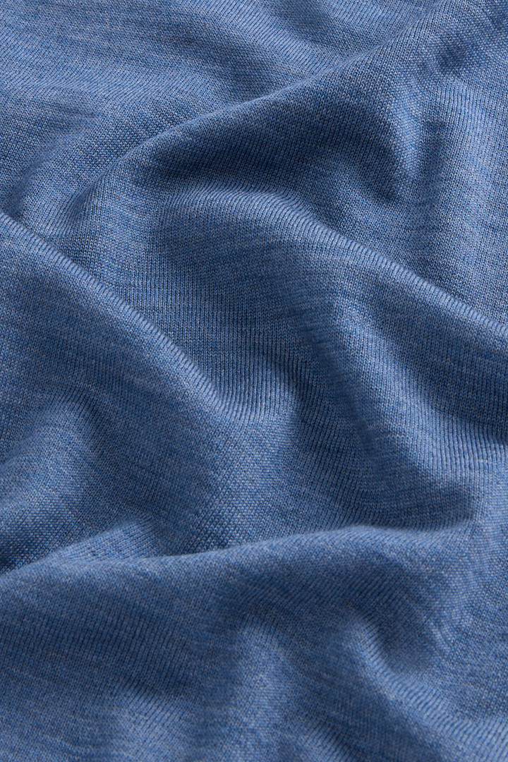 Turtleneck Sweater in Pure Merino Virgin Wool Blue photo 8 | Woolrich