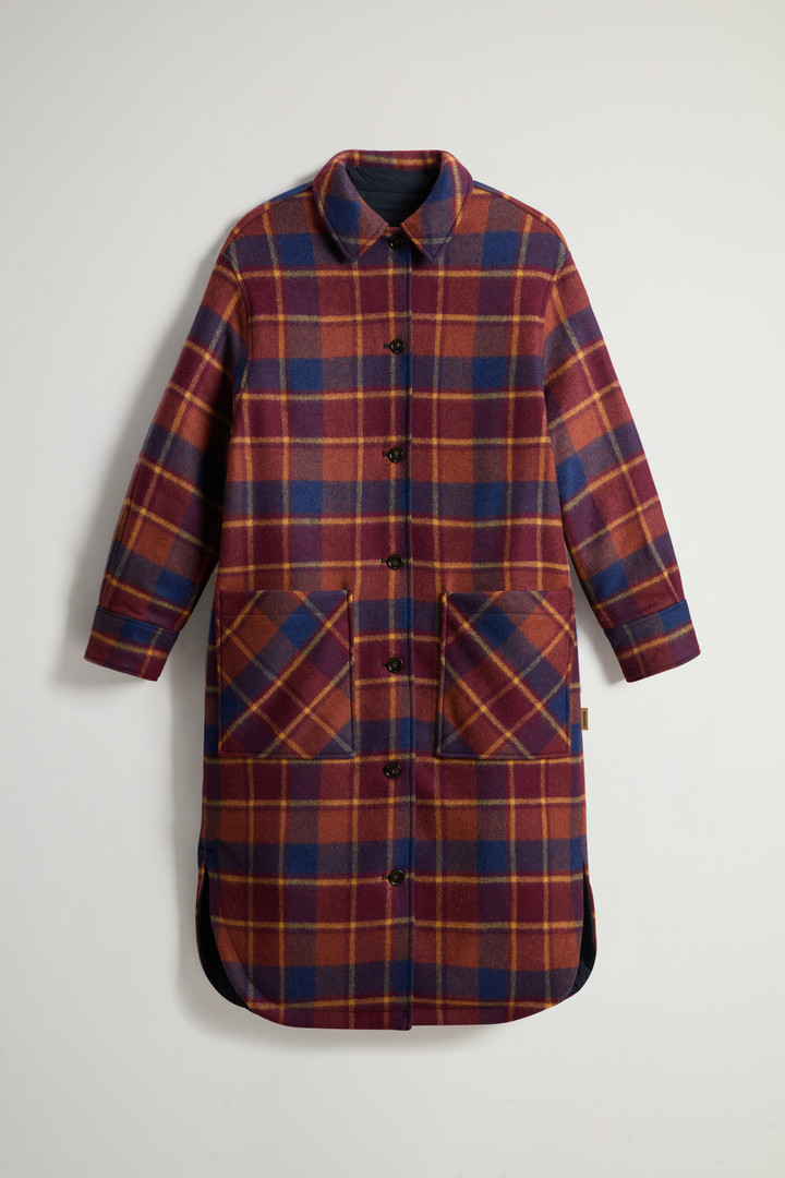 Wendemantel aus recycelter italienischer Wollmischung Manteco Rot photo 5 | Woolrich