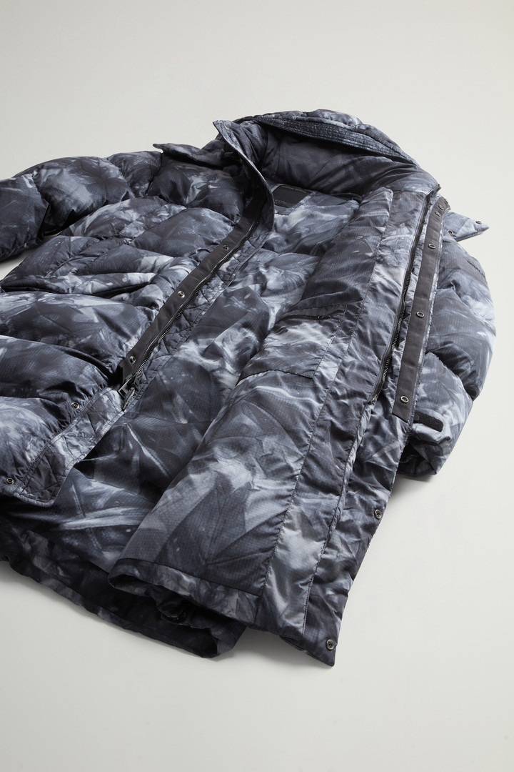 Long Down Jacket in Ripstop Fabric by Todd Snyder Gray photo 12 | Woolrich