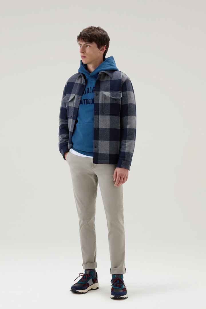 Hoodie in Pure Cotton Blue photo 2 | Woolrich