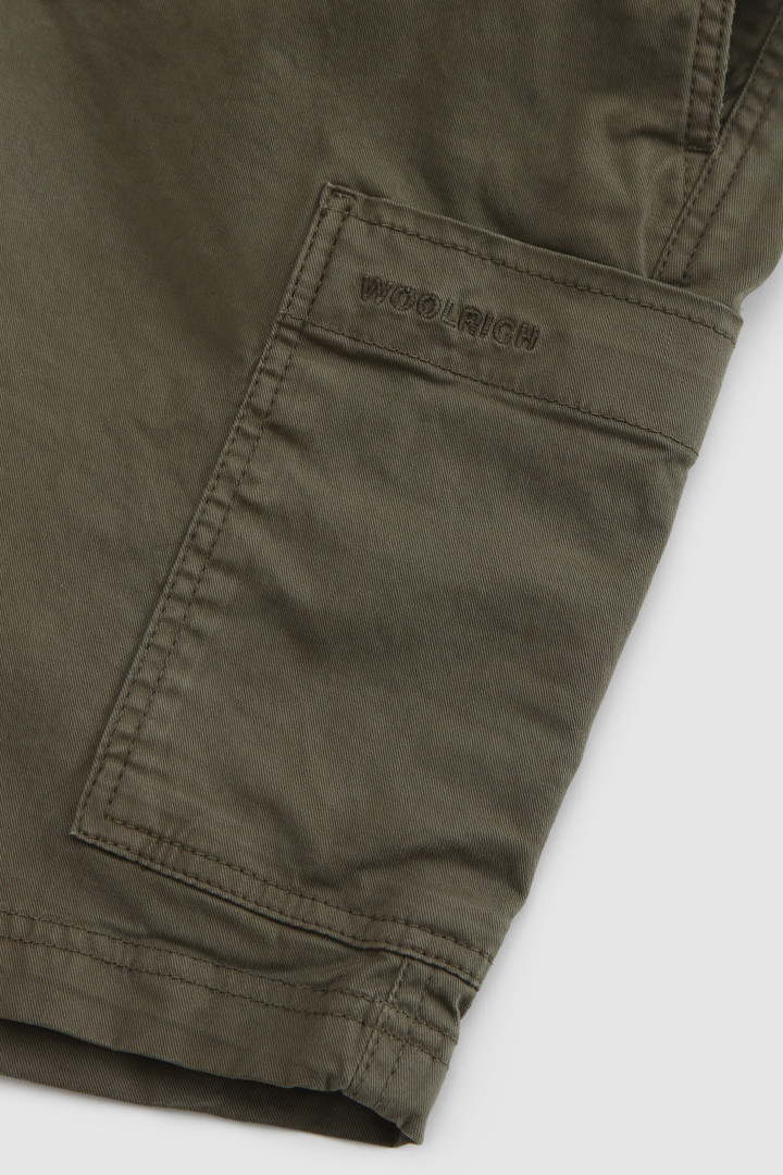 Shorts aus Stretch-Baumwoll-Twill für Jungen Grün photo 5 | Woolrich