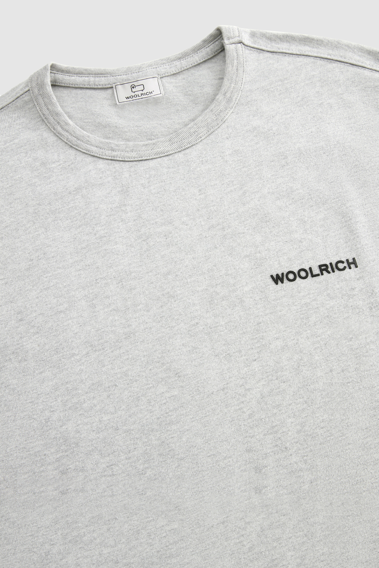 T-Shirt mit Aufdruck auf der Rückseite Grau photo 5 | Woolrich