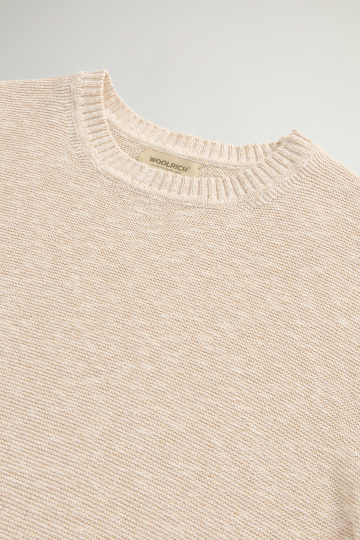 Crewneck Cotton-Blend Sweater Beige photo 6 | Woolrich