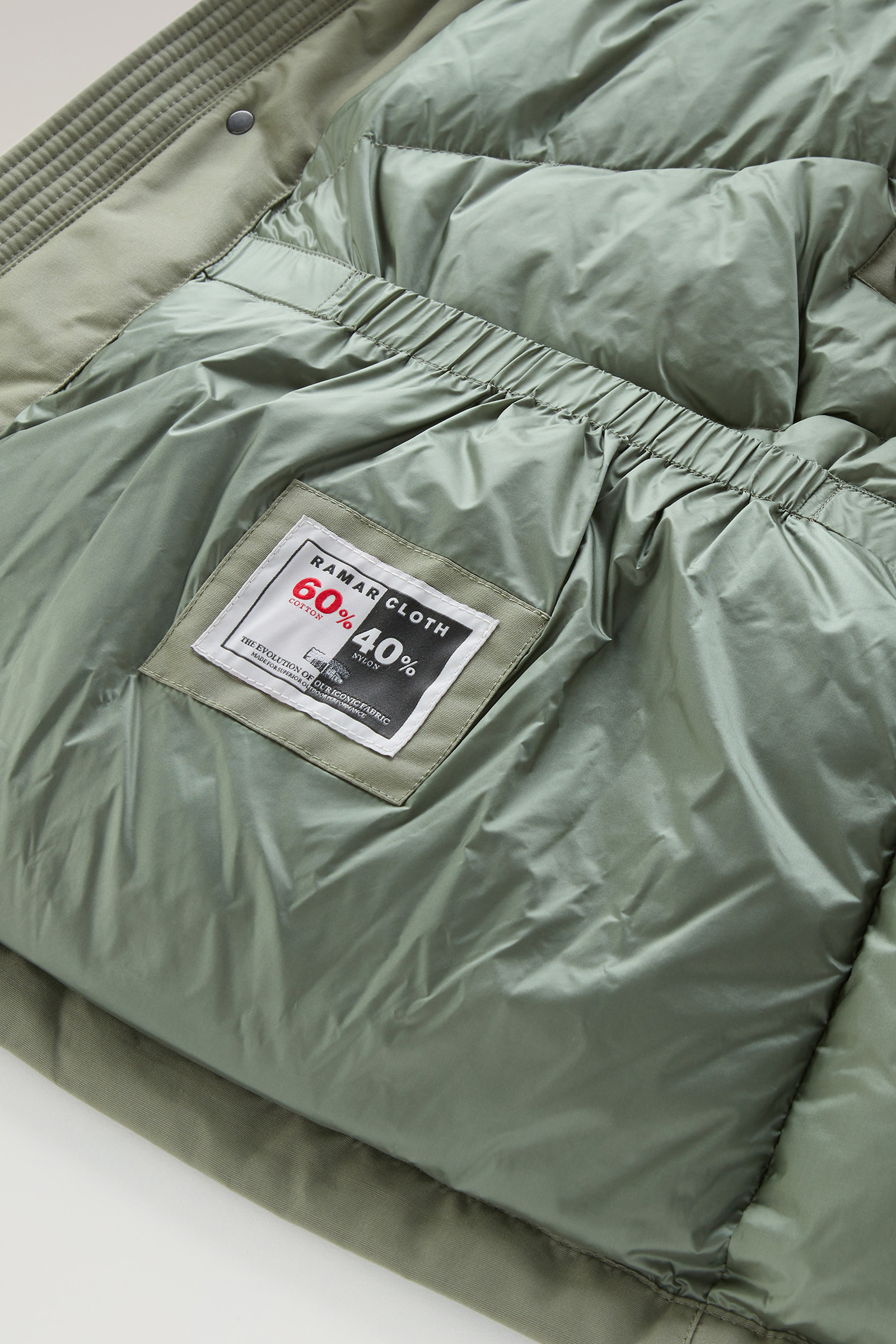 Polar Parka in Ramar Cloth with High Collar Green photo 8 | Woolrich