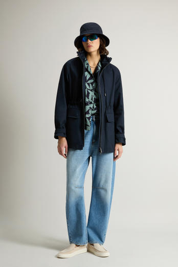 Pure Cotton Field Jacket Blue | Woolrich