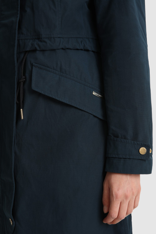 Azun Parka mit Kordelzug und verstellbarer Kapuze Blau photo 2 | Woolrich