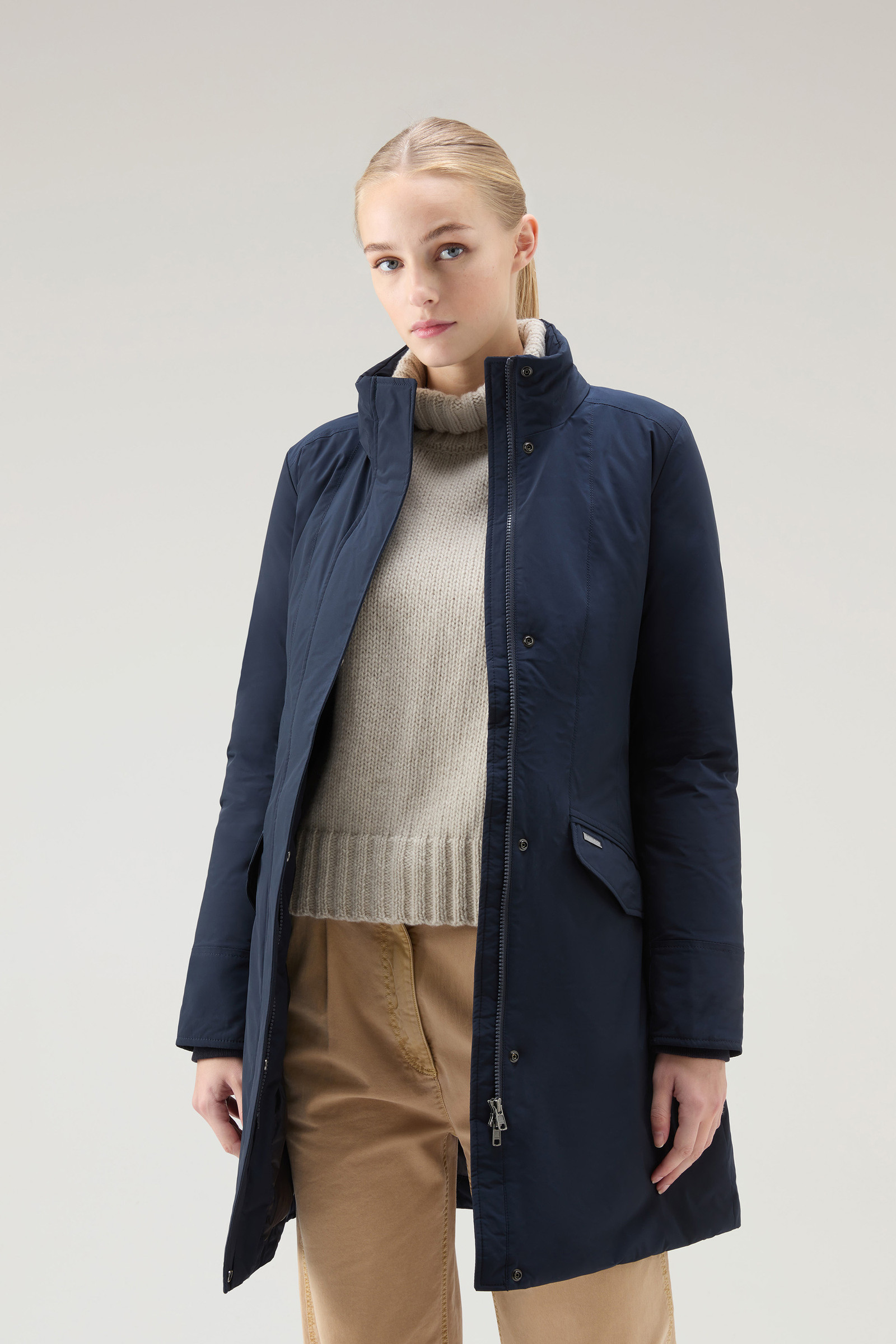 Women's Hellen Parka in Urban Touch Blue | Woolrich UK